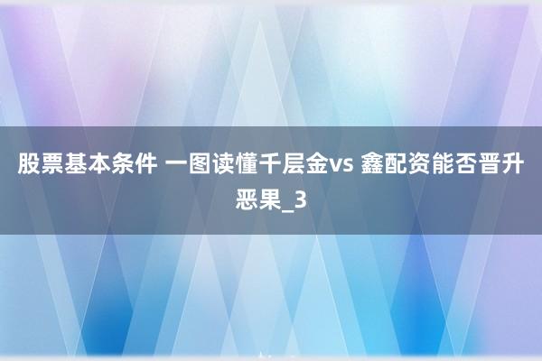 股票基本条件 一图读懂千层金vs 鑫配资能否晋升恶果_3