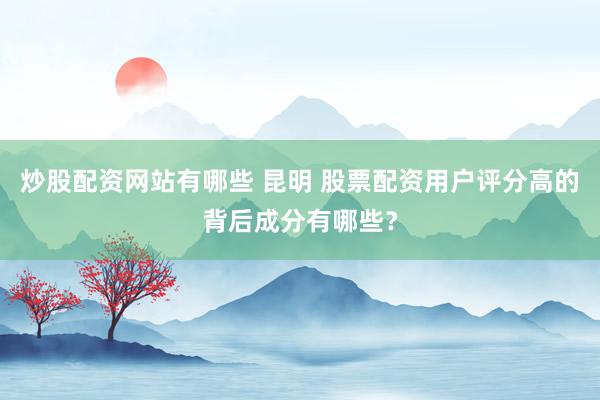 炒股配资网站有哪些 昆明 股票配资用户评分高的背后成分有哪些？