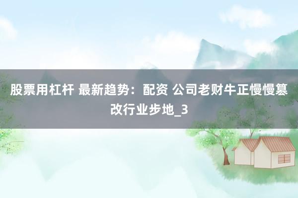 股票用杠杆 最新趋势：配资 公司老财牛正慢慢篡改行业步地_3