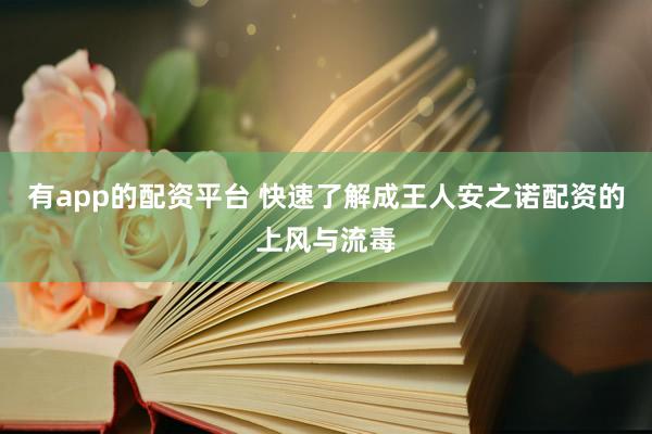 有app的配资平台 快速了解成王人安之诺配资的上风与流毒